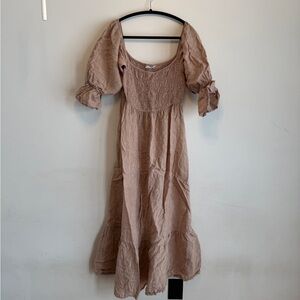 Linen “The Deia Dress” by Beechwood in Rye